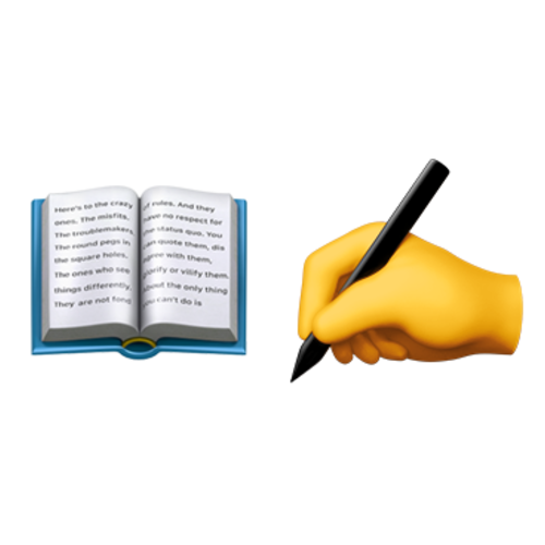 📖✍ Emoji Domain iOS rendering